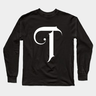 t calligraphy logo Long Sleeve T-Shirt